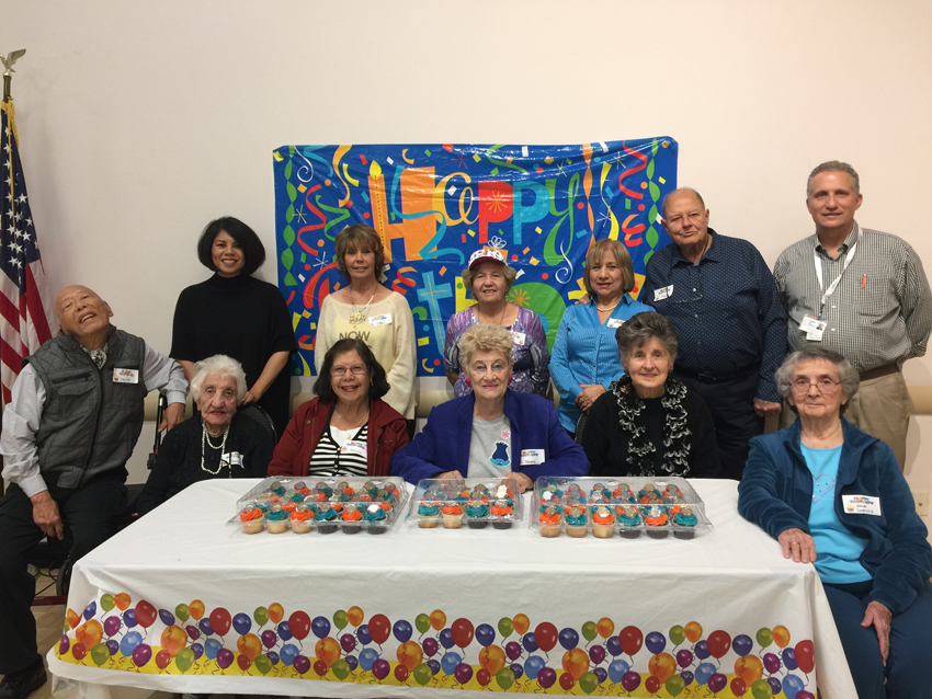 Monthly birthday celebrations at the Cypress Senior Center