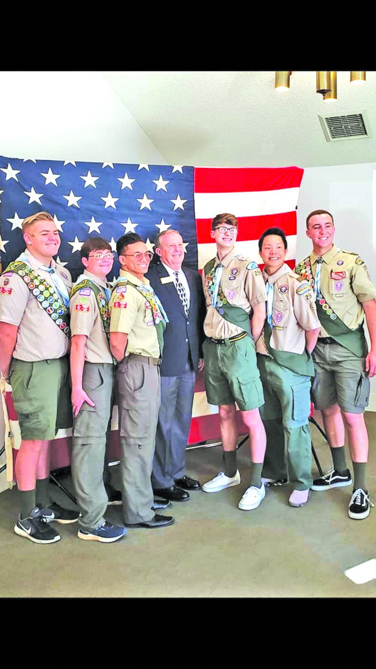 Cypress Eagle Scouts recognized by Mayor Pro-Tem