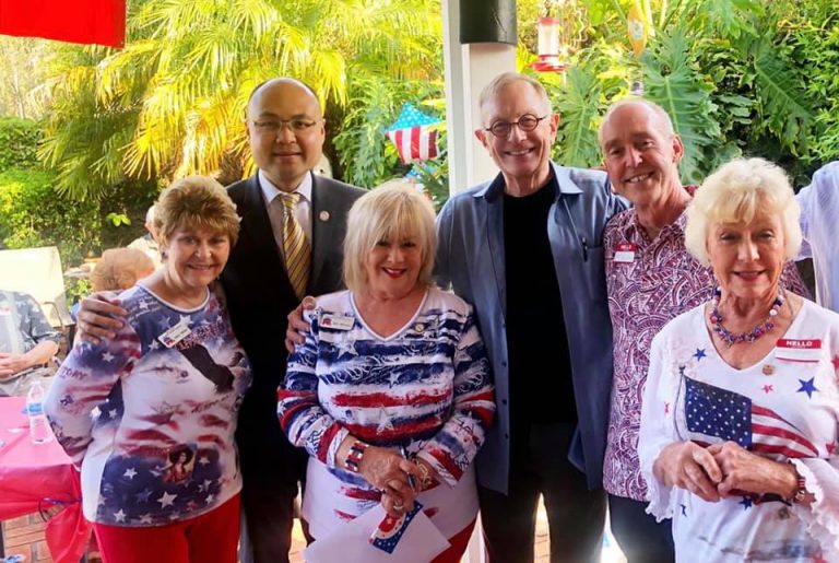 Seal Beach Republicans wine a little, laugh a lot