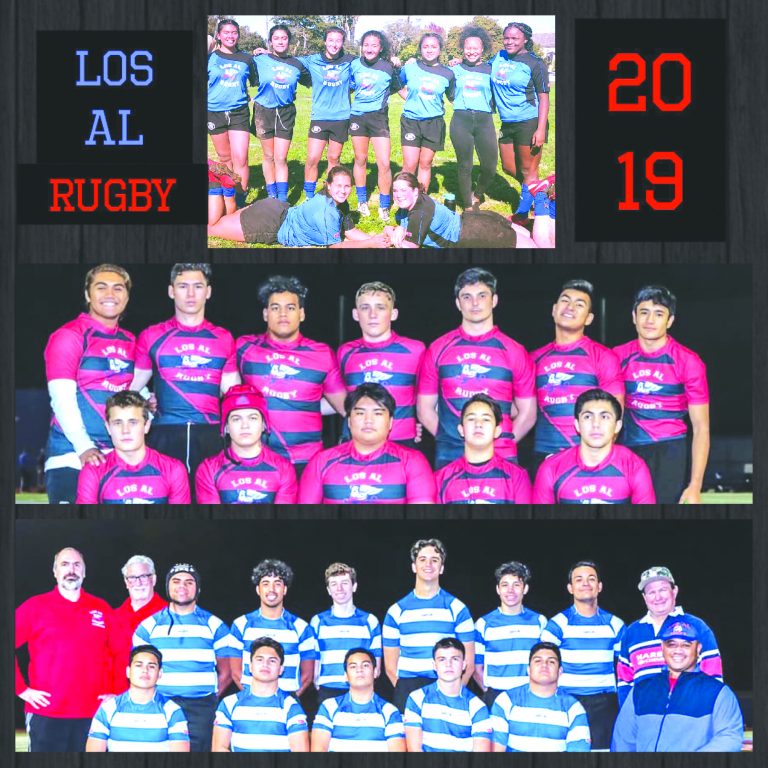 Los Alamitos High Rugby players celebrate seaso