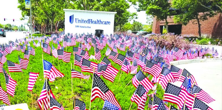 Companies fly flags to observe Memorial Day