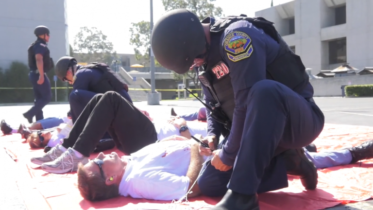 Agencies hold active-shooter drill at Cypress College