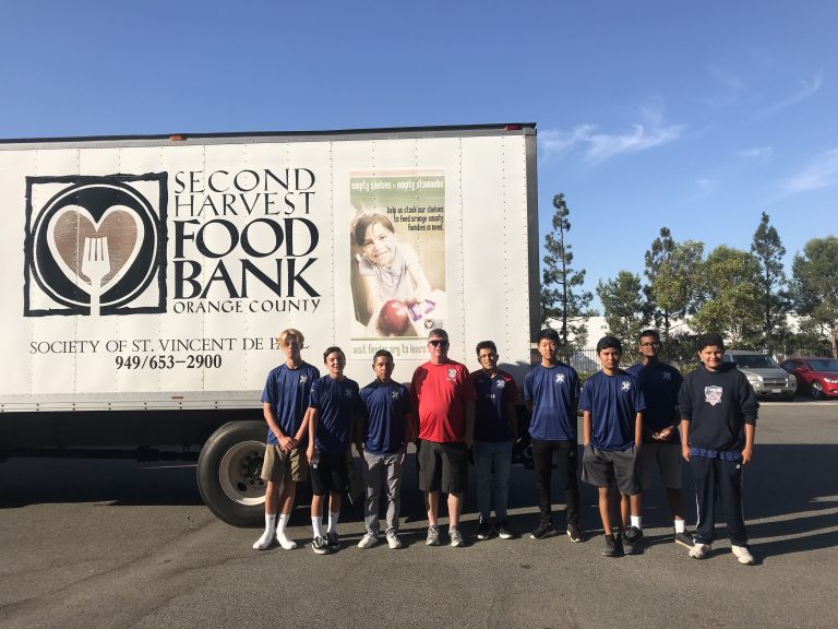 Cypress AYSO boys volunteer for Food Bank