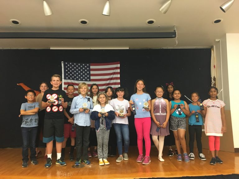 Elementary students compete in public speaking