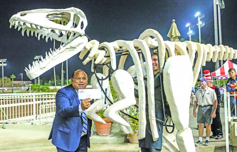 T-Rex “Dino-Mite” costume wins, no bones about it