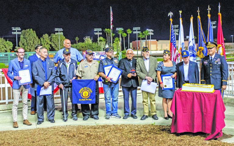 Los Alamitos Race Track salutes veterans with dedication of races