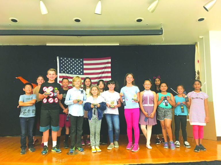 Elementary students compete in public speaking