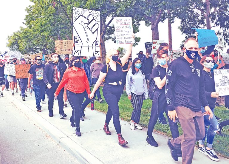 Hundreds show up in Cypress to support Black Lives Matter