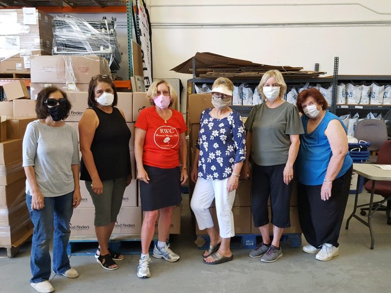 Rossmoor Woman’s Club fills boxes for Food Finders