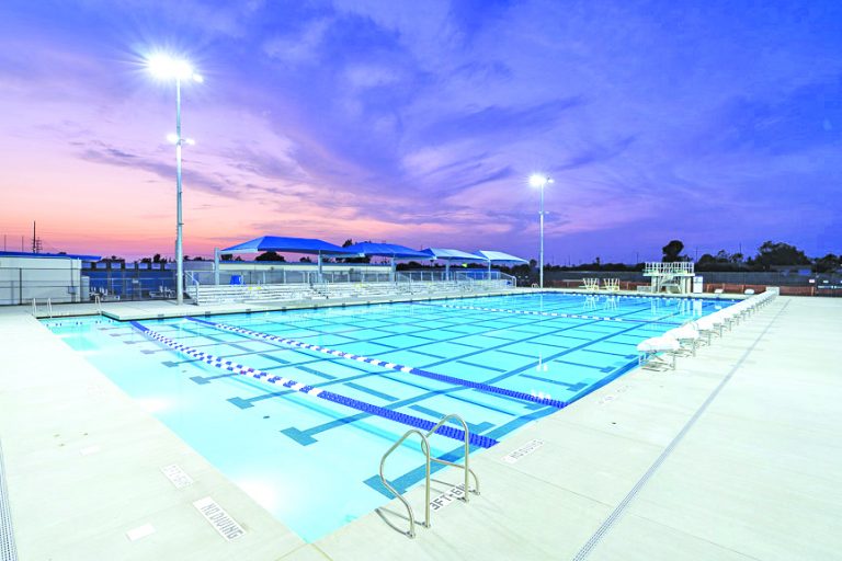 Los Al Unified officials cut ribbon on Olympic Aquatics Center