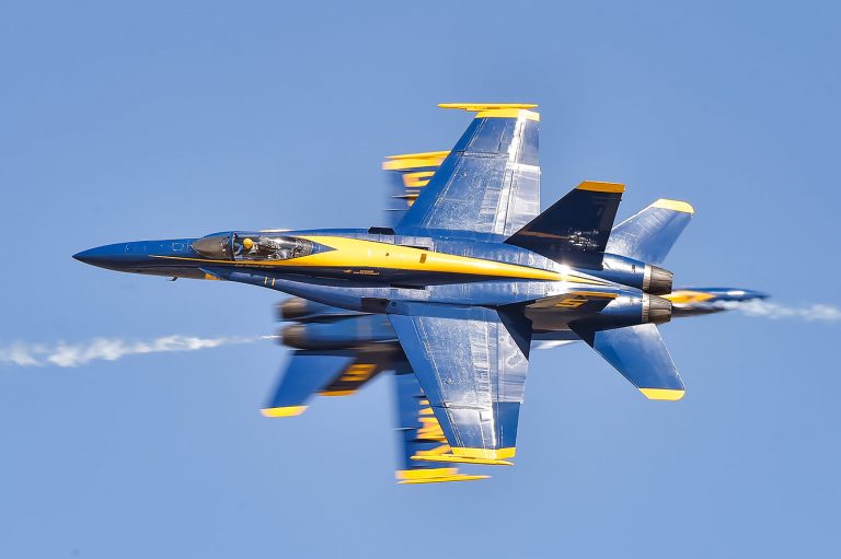 Blue Angel pilots will fly into Los Alamitos Friday