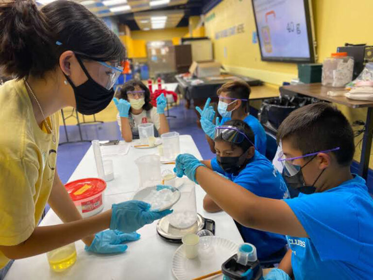 LAHS student creating chemistry for kids