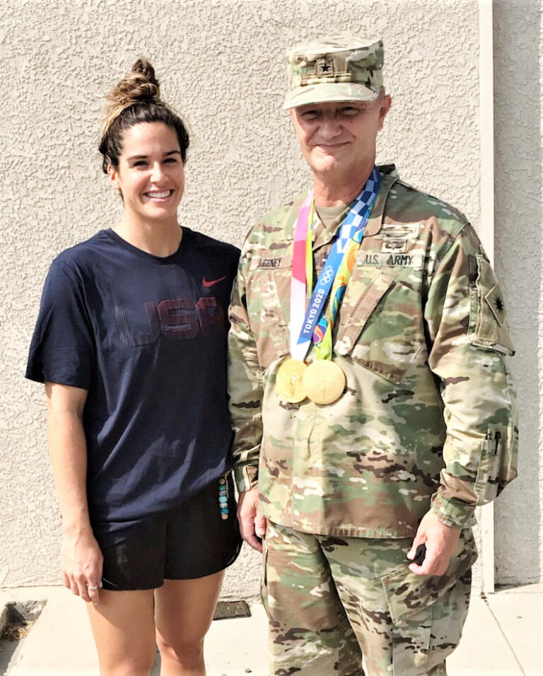 Gen. Leeney gets the gold, even if only for a day