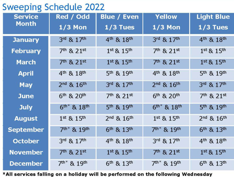 Rossmoor embarks on new street sweeping schedule in 2022