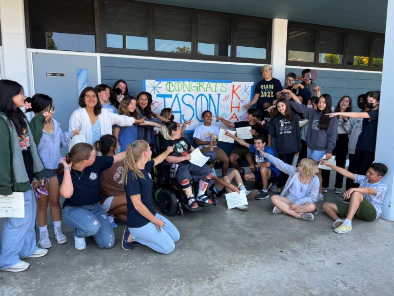 McAuliffe’s students welcome top speller back to school after national competition