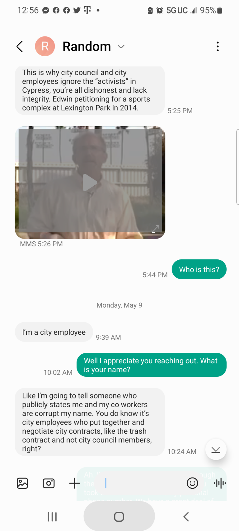 Cypress resident asks authorities to take harrassment seriously