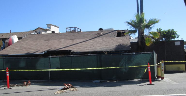 Taco Surf damaged by fire