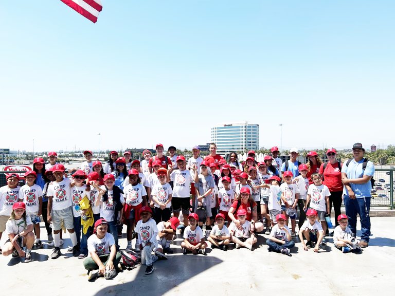 Camp Shark Attendees get to see Angels play