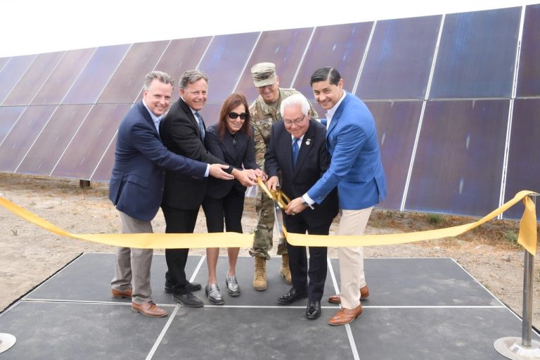 Joint Forces Training Base celebrates completion of solar microgrid