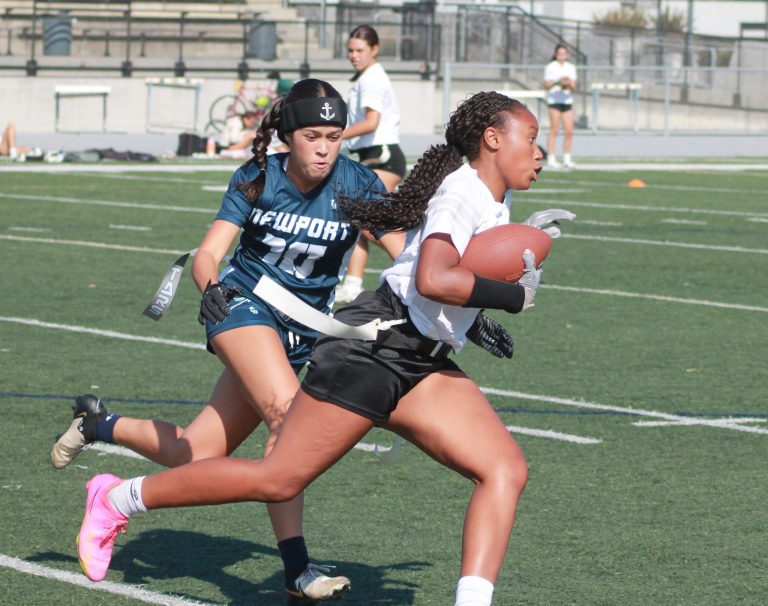 Griffin girls flag football team drops one to Sailors