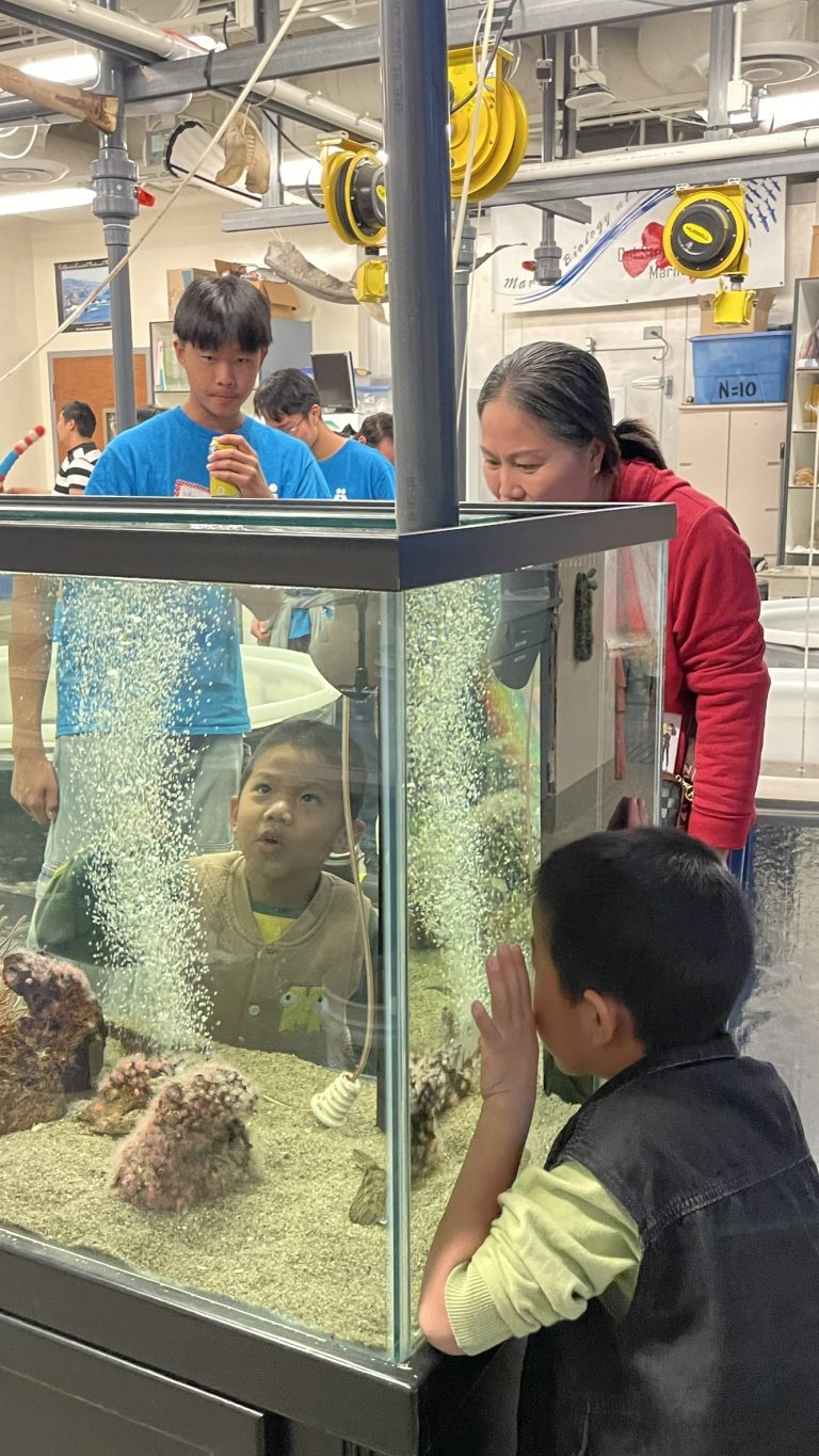 Cypress Peer group tours CSULB Shark Lab