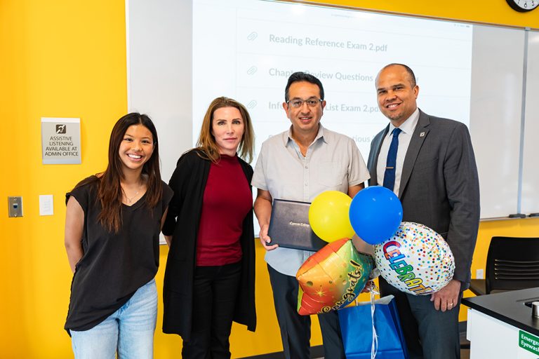 Cypress College students slect Perez as top teacher