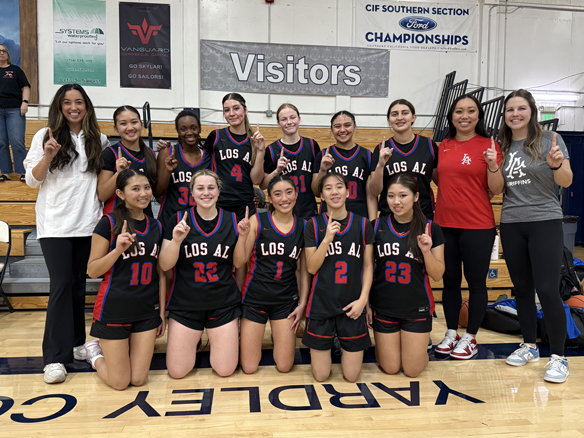 Los Al girls basketball wins 4th consecutive Sunset Conference championship