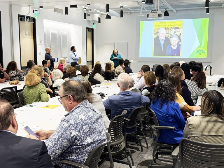 Beatriz Porto explains the tasty success of homegrown bakery to Los Al Chamber