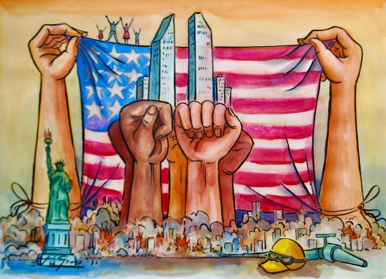 Local artist paints tribute to 9/11 for 25th Anniversary that has personal meaning for him