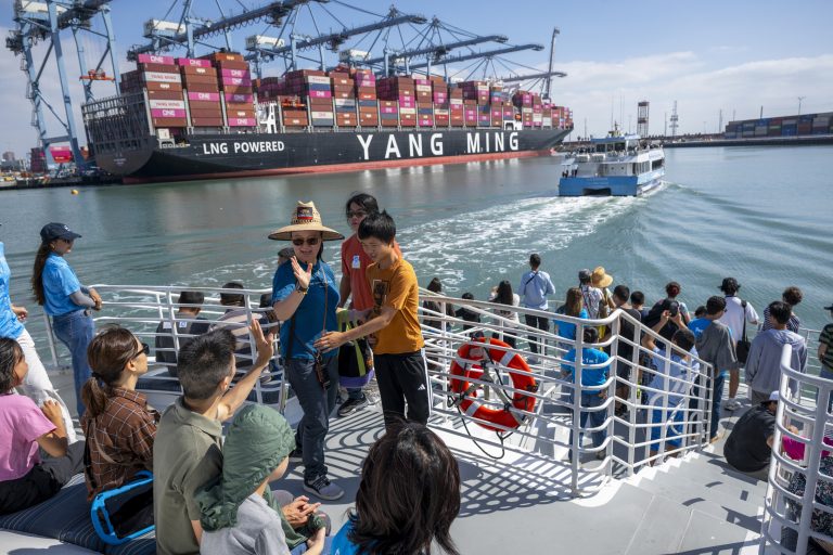 Cypress Peer 1 on 1 group given Port of Long Beach tour